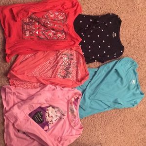 Justice 5 girls tops size 18-20